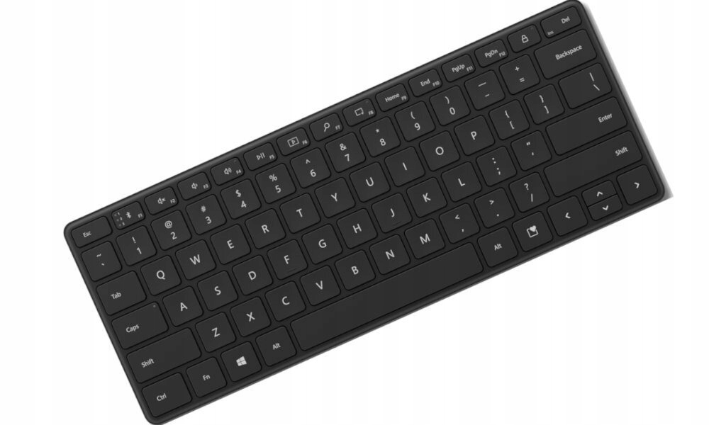 Microsoft BT Compact 2.4GHz Wireless Keyboard Schwarz zum Schreiben - Bild 3 von 16