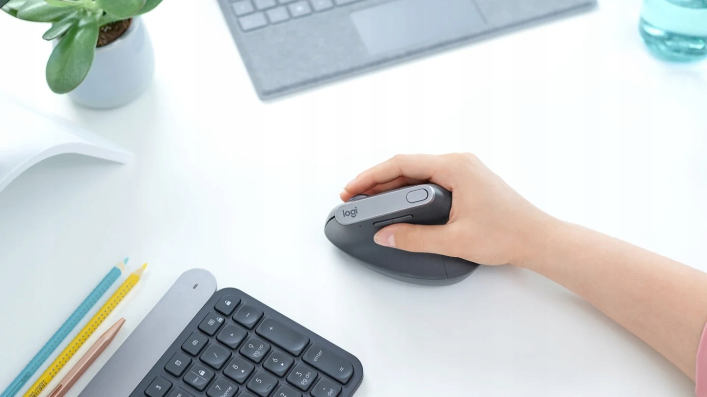 Logitech Wireless Mouse MX Vertical Graphite USB Bluetooth TO WORK - Bild 11 von 16