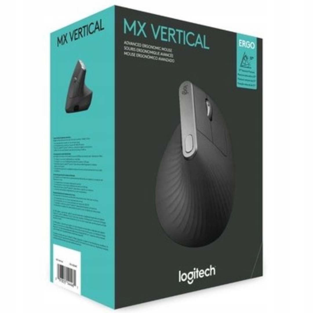 Logitech Wireless Mouse MX Vertical Graphite USB Bluetooth TO WORK - Bild 1 von 16