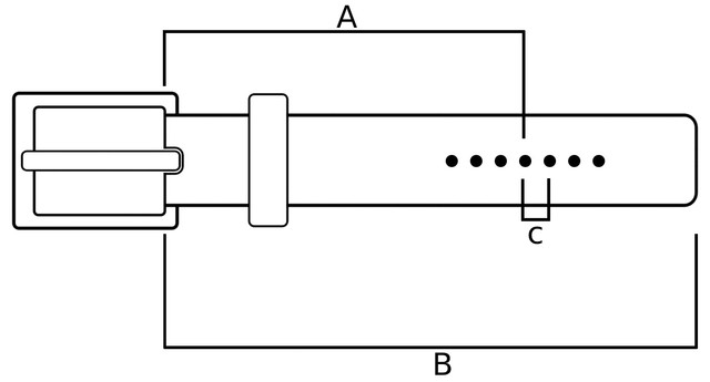 NANDY Pasek Skórzany Męski L40 - Czarny