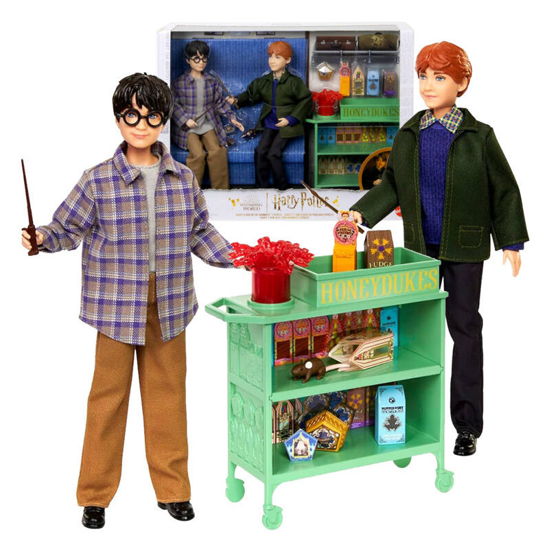 Wizarding Harry Potter i Ron Weasley w pociągu