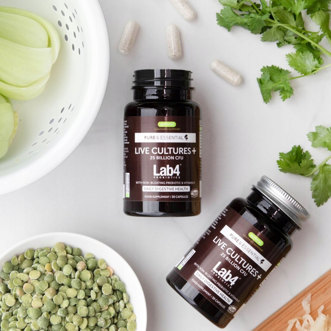 Probiotyk LAB4 plus PREBIOTYK z alg ODPORNE szczepy ZDROWE jelita Igennus