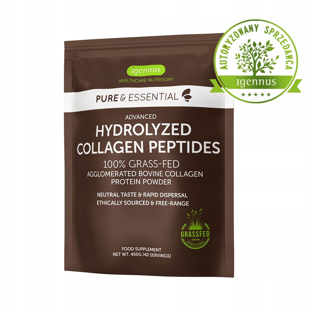 KOLAGEN aglomerowany hydrolizowane peptydy Igennus