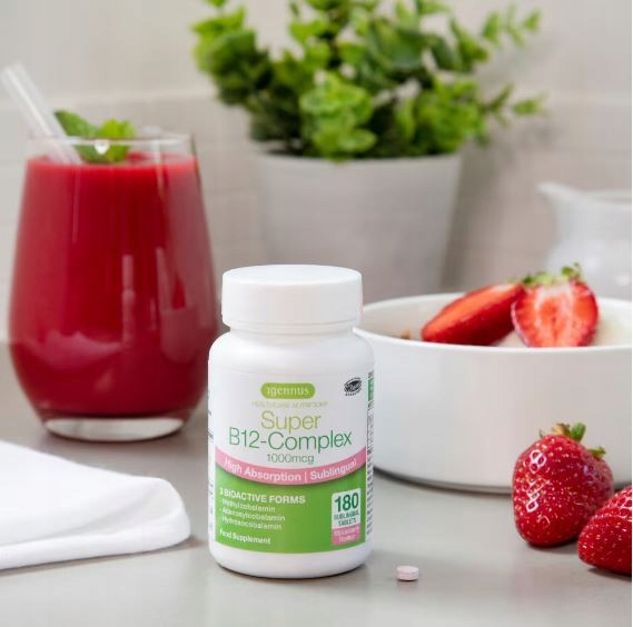 Witamina B12 podjęzykowa AKTYWNE formy METYLOKOBALAMINA 180 tab Igennus