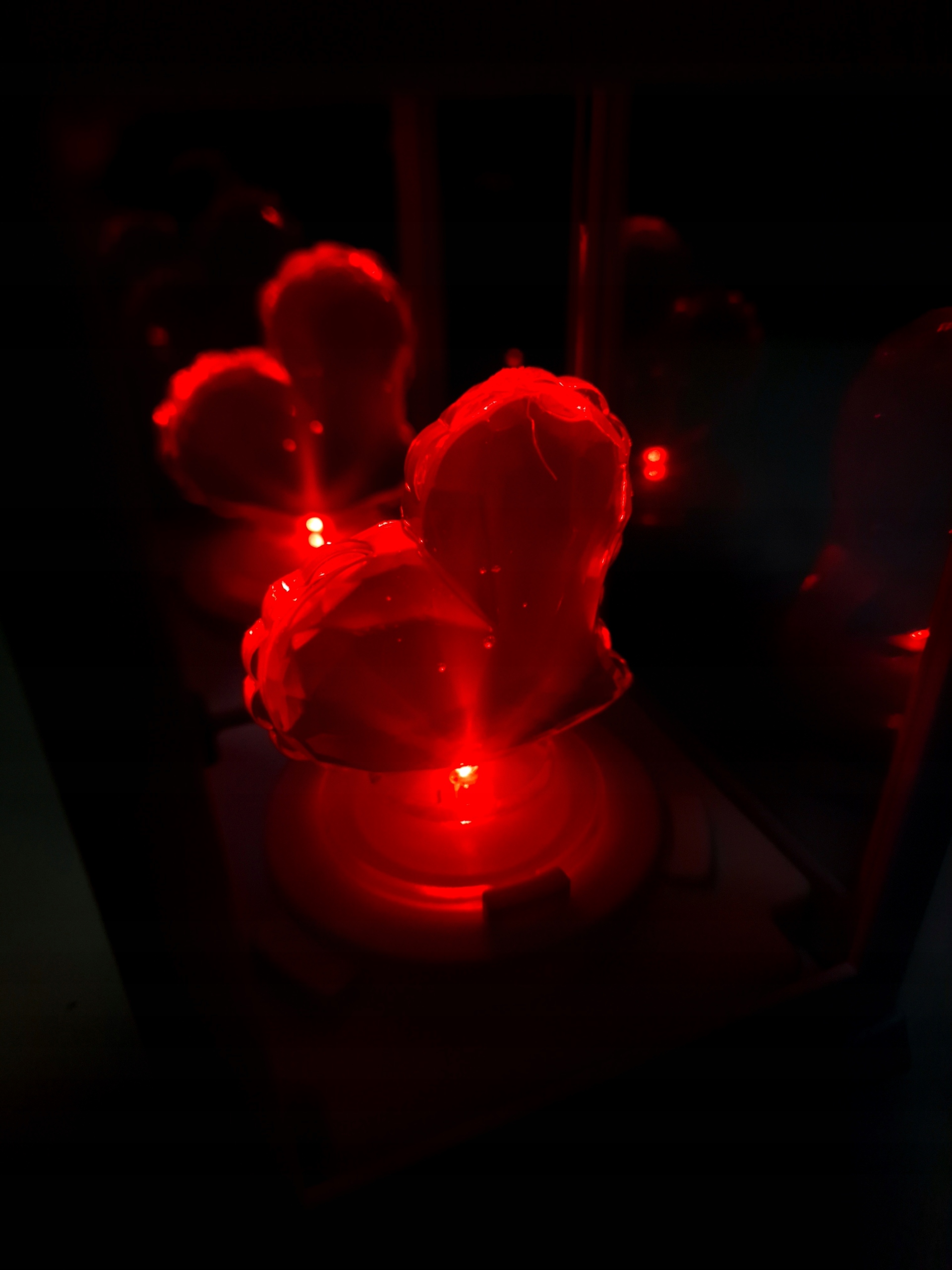 LATARENKA LED LAMPION ZNICZ SERCE NA BATERIE DEKORACYJNA BIAŁA WKŁAD KOLORY