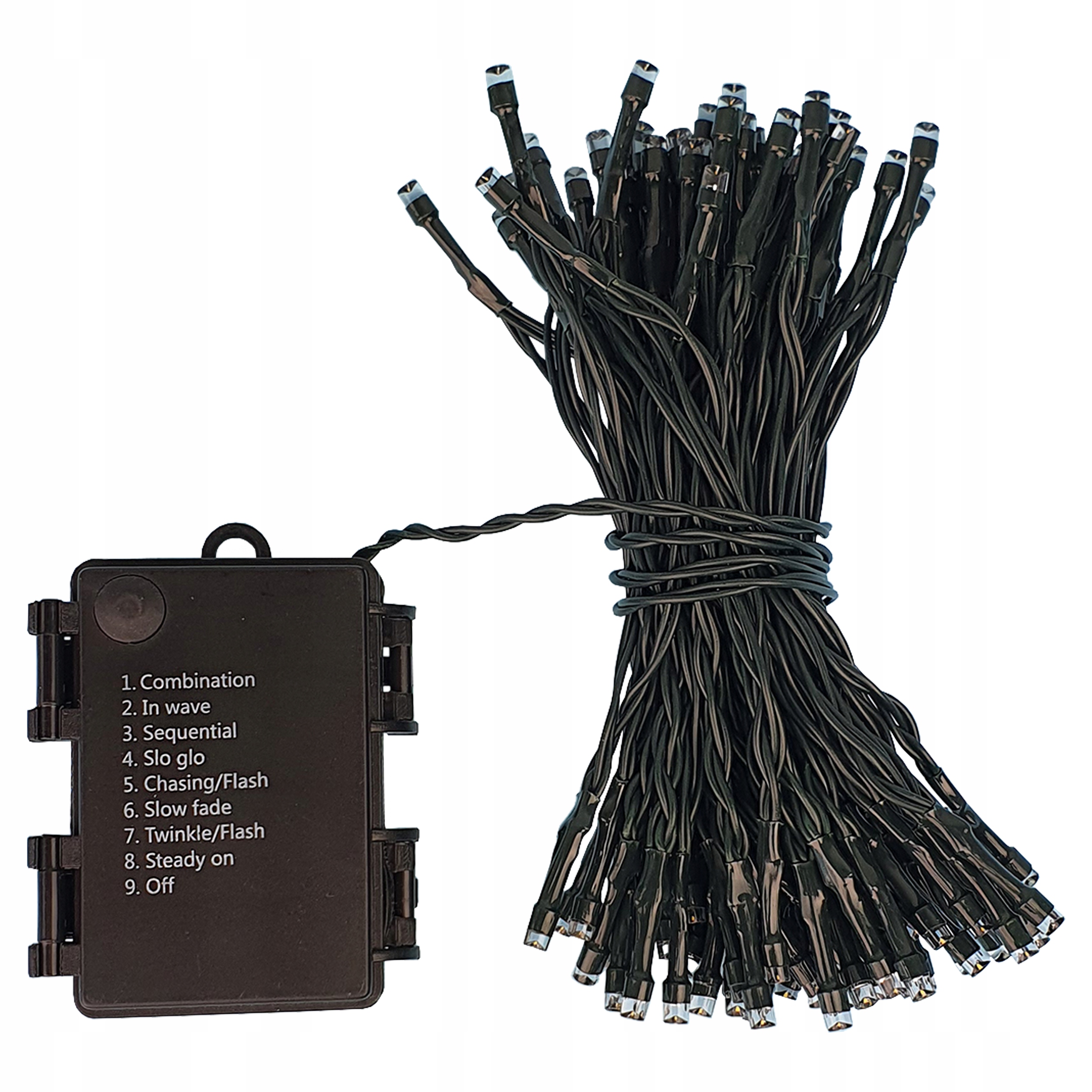 LAMPKI CHOINKOWE NA BATERIE 20 LED FUNKCJE TIMER 2 M CHOINKĘ CHOINKA