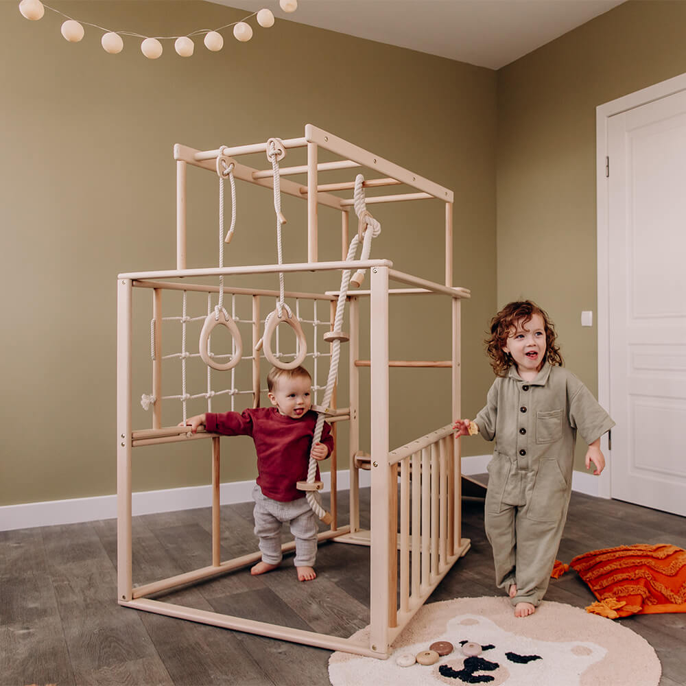 domowy plac zabaw Skandiko basic - drewno