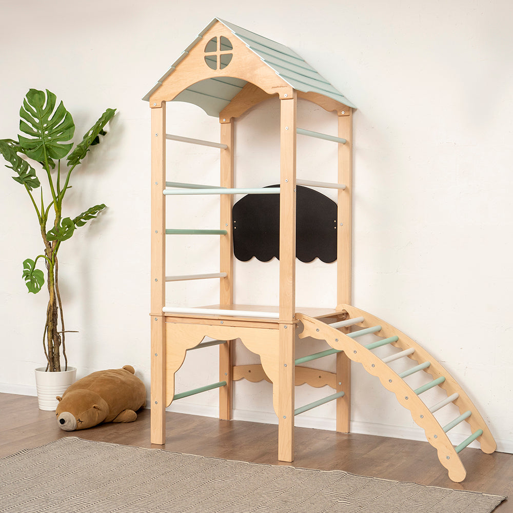 domowy plac zabaw Tower Max - drewno