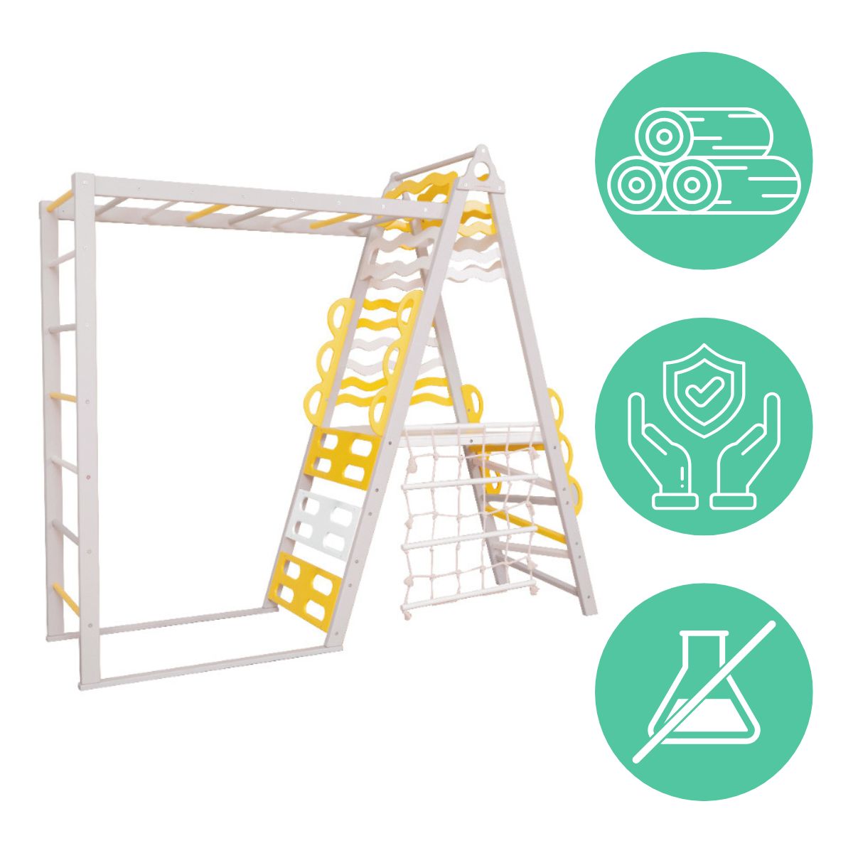 domowy plac zabaw Wave basic - szary