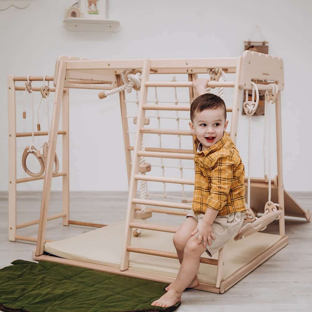 domowy plac zabaw Skandiko basic - drewno