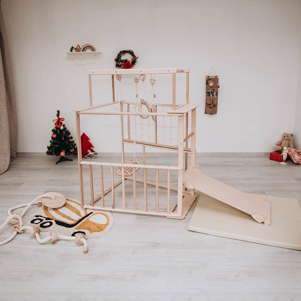 domowy plac zabaw Skandiko basic - drewno