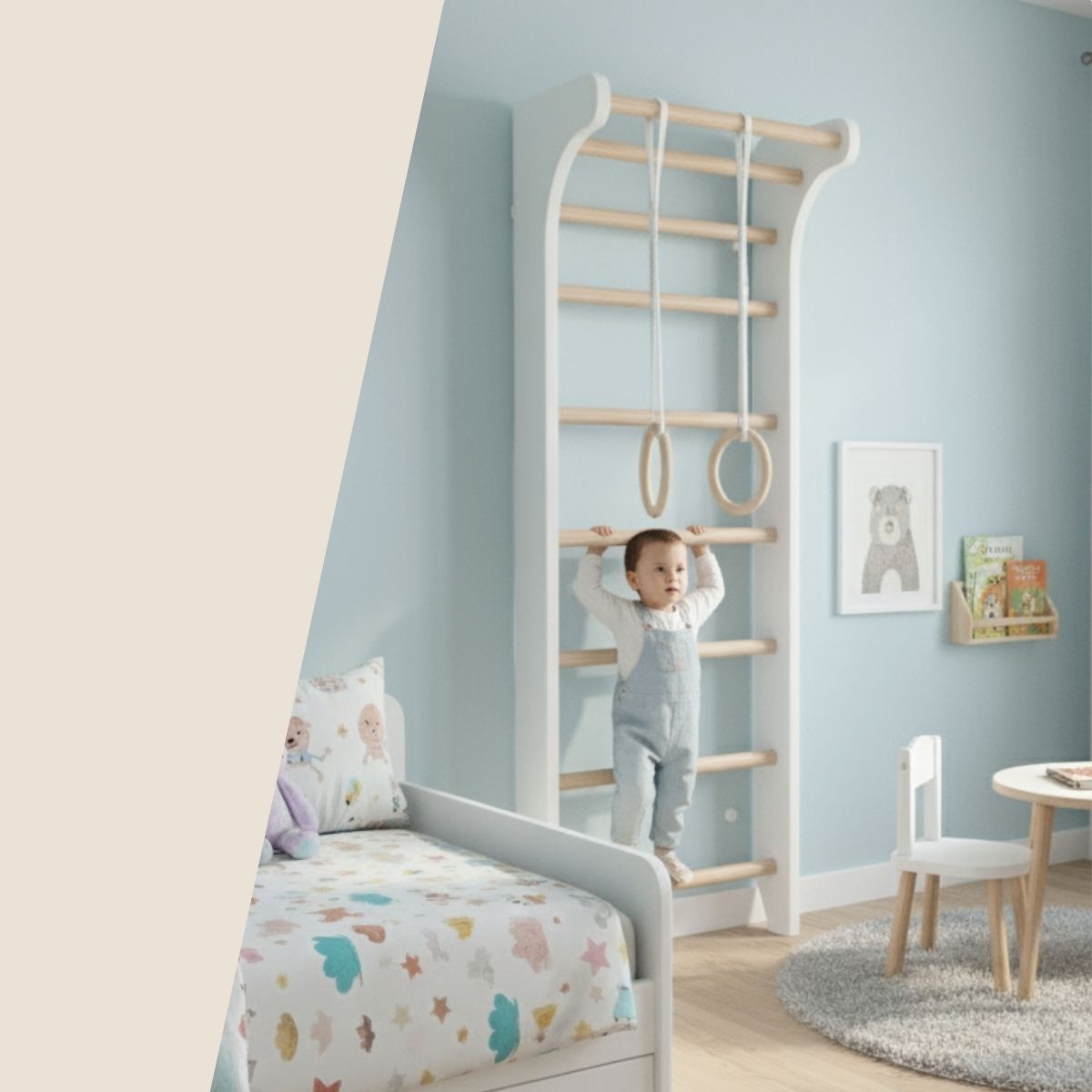 drabinka gimnastyczna Tween biały