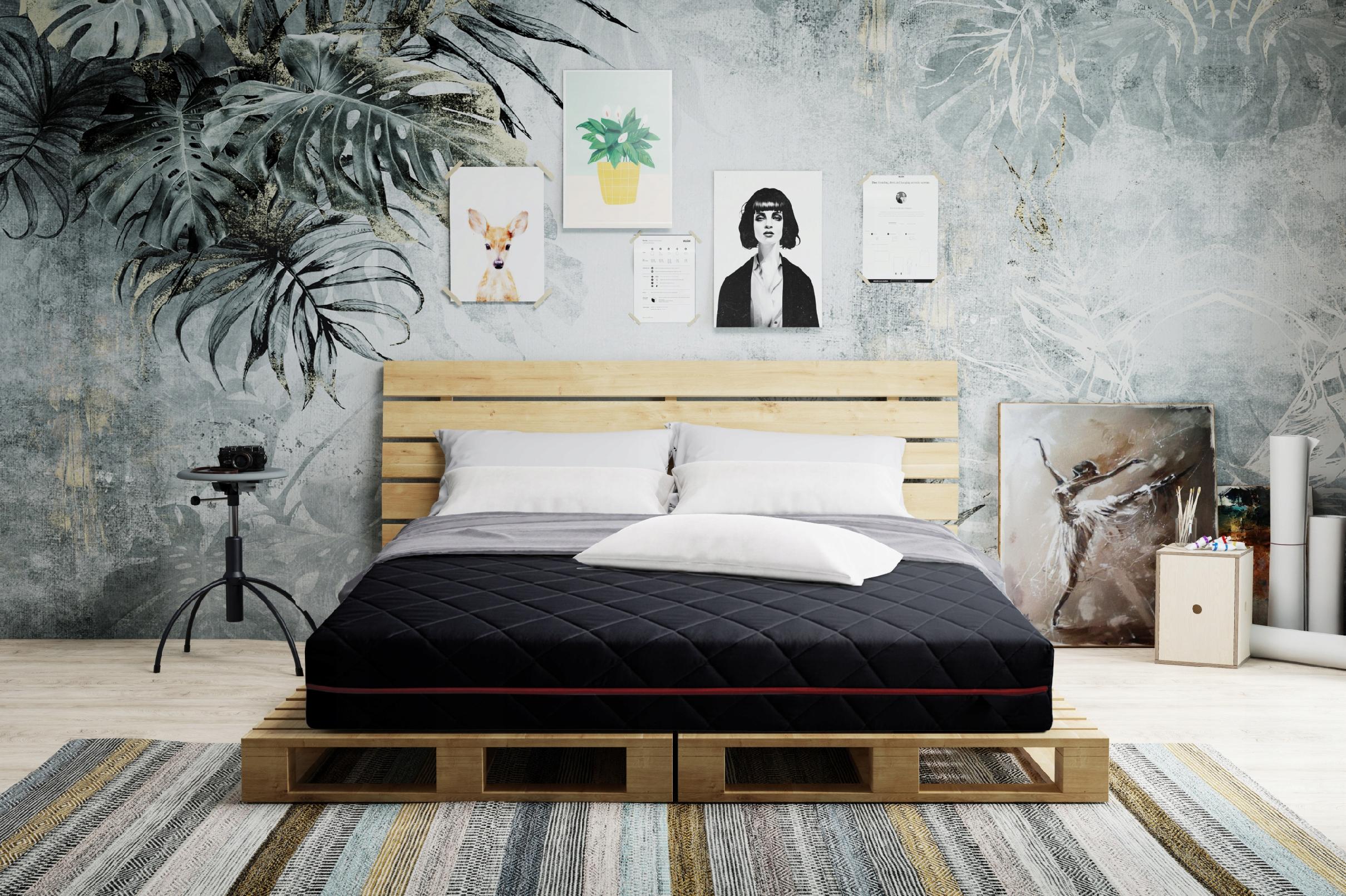 Materac BLACK 120x200 POCKET KOKOS MASUJĄCY 24cm