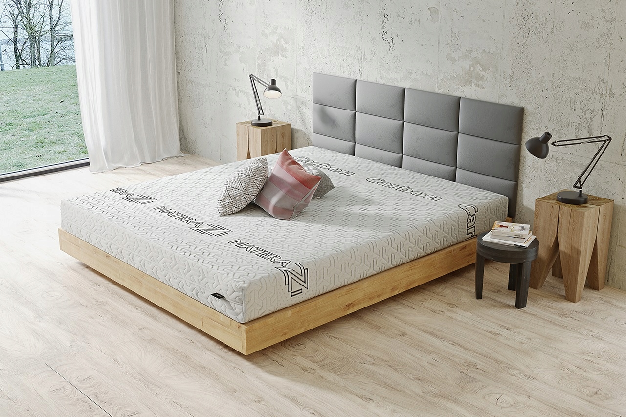 Materac twardy 100x200 CARBON MAX 2x KOKOS Pocket 7 stref