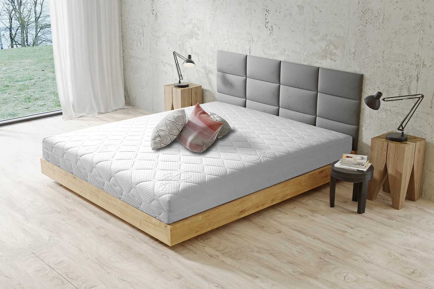 Materac SILVER WAVE 160x200 Piankowy 7 Stref LUX