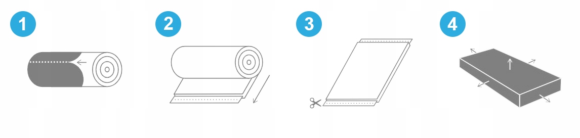 Nakładka na materac 180x200 masująca 7stref TOP