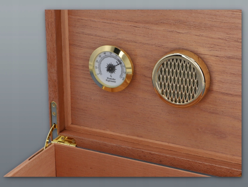 Brązowy Humidor Profesjonalny Pojemnik na Cygara