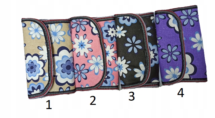 Etui na tytoń z kwiatkami Saszetka