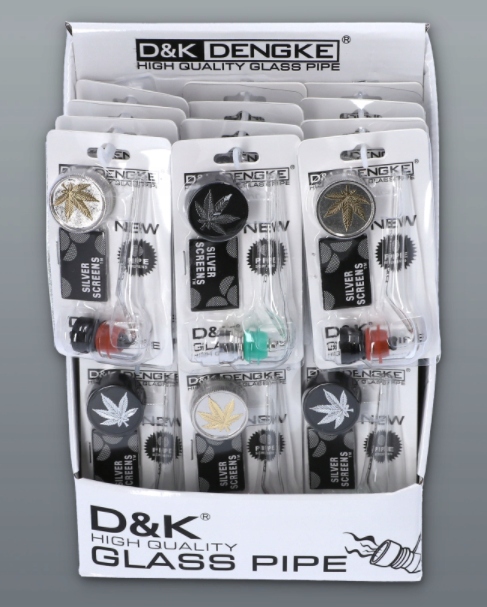 Fajka Szklana + Młynek w Zestawie na Prezent