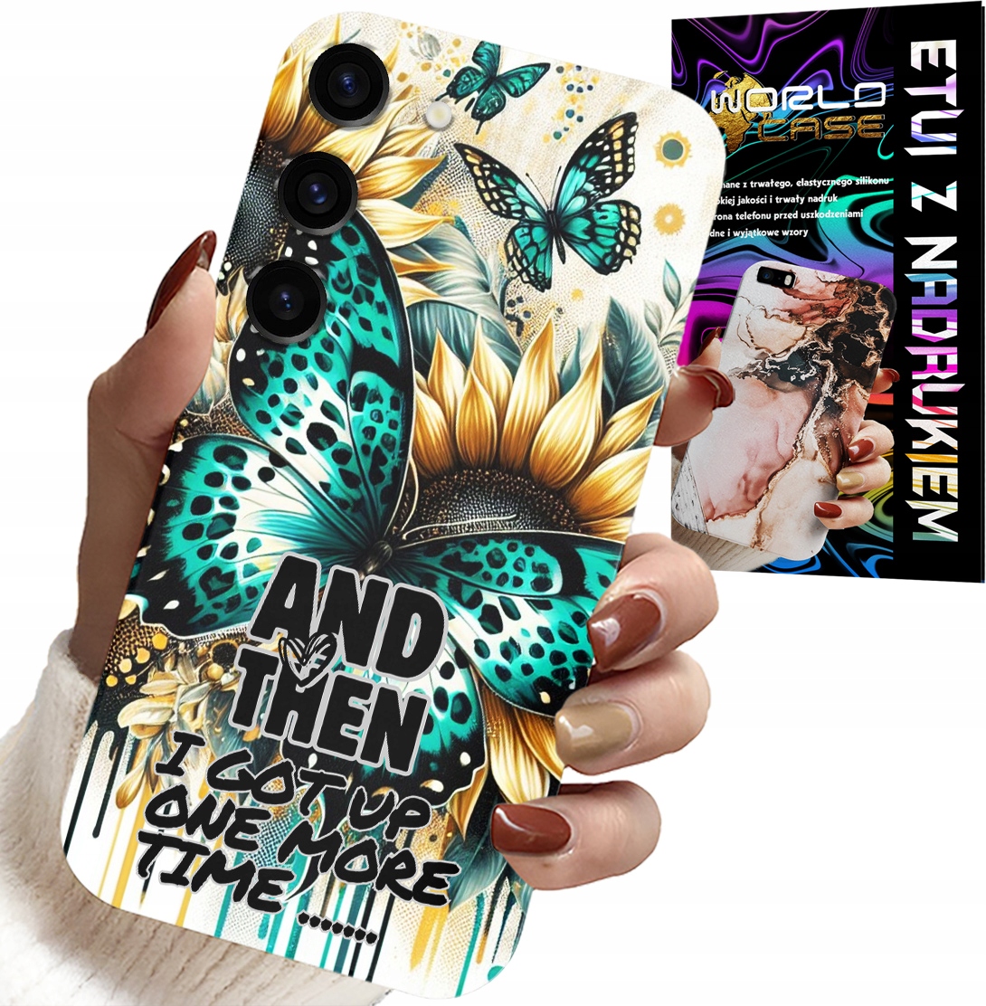 ETUI DO SAMSUNG GALAXY S23 - AND THEN I GOT UP, KOBIECE WZORY + FOLIA