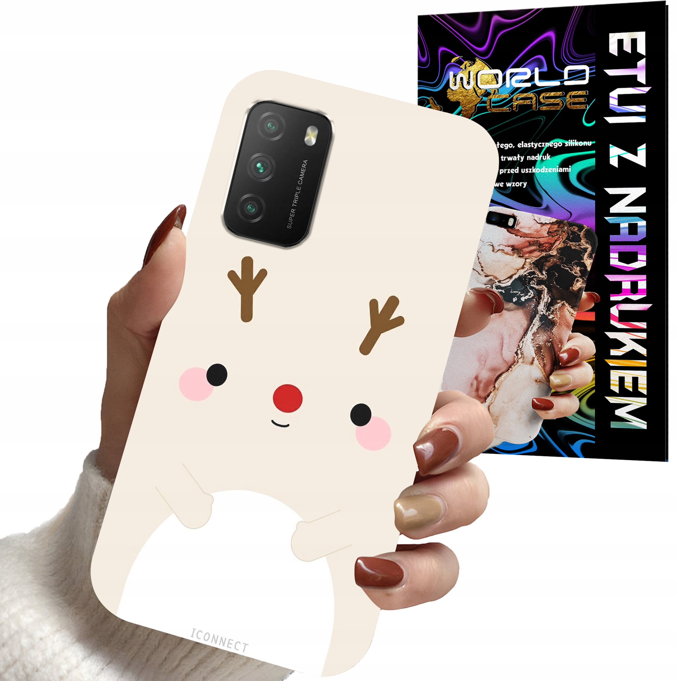 ETUI CASE DO XIAOMI POCO M3 - ŚWIĄTECZNE WZORY RENIFER MIKOŁAJ ŚWIĘTA