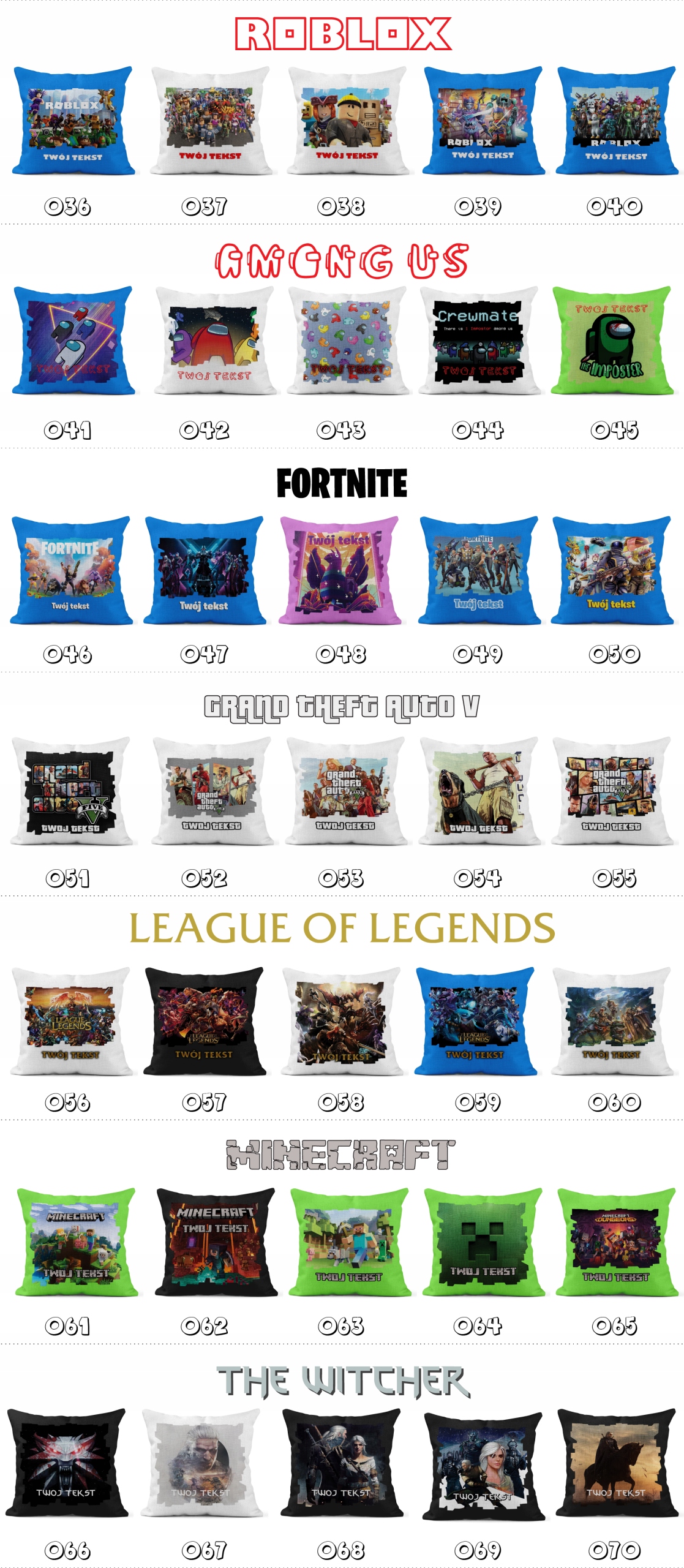 POSZEWKA Z NADRUKIEM BAWEŁNIANA 40x40CM - KOSZYKÓWKA LAKERS BULLS CELTICS