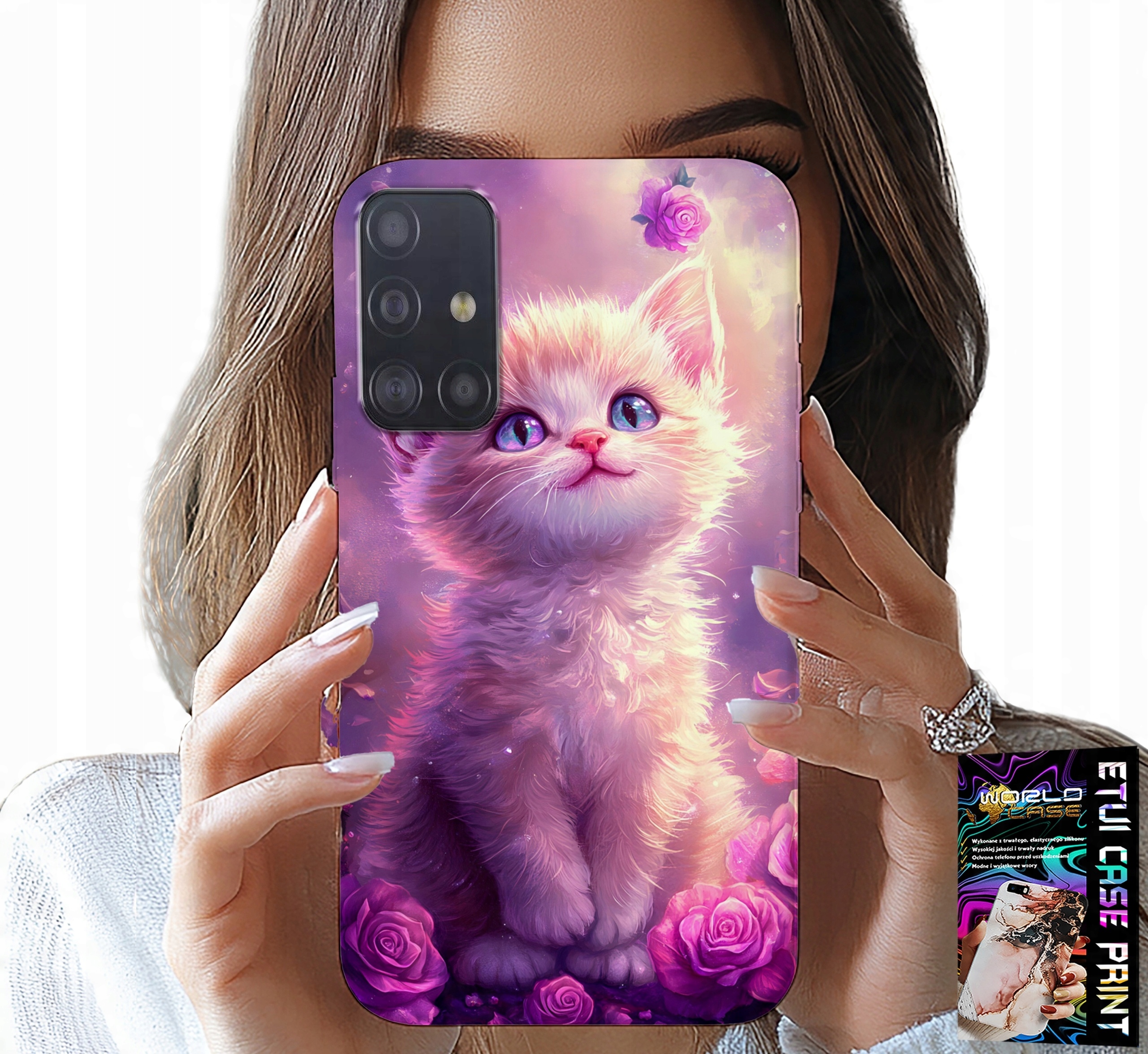 ETUI DO SAMSUNG GALAXY A51 - SŁODKI KOTEK, KOT, WZORY ZE ZWIERZĘTAMI
