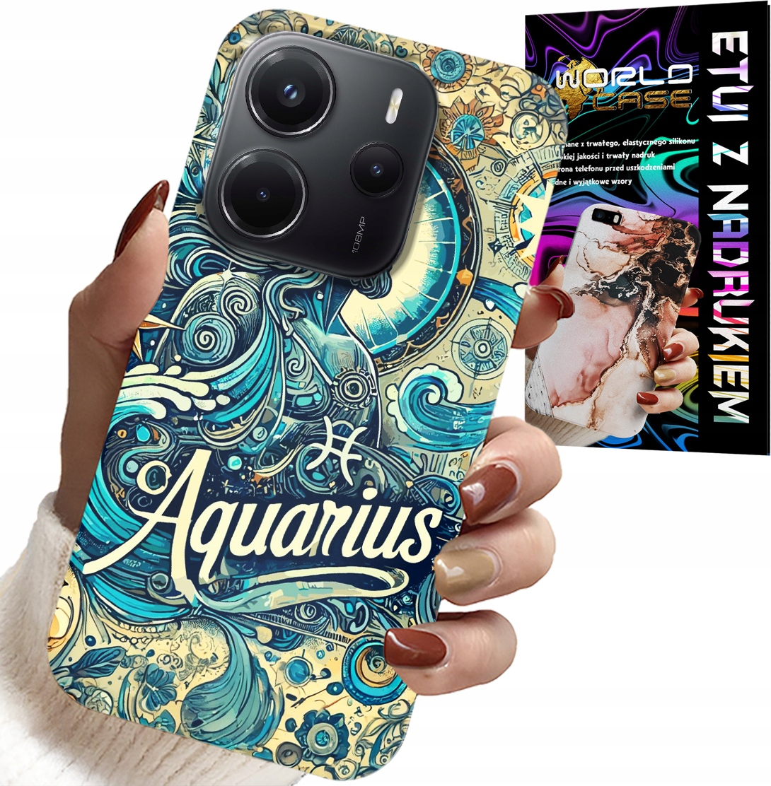 ETUI DO XIAOMI NOTE 14 4G - ZNAK ZODIAKU, WODNIK, ASTRONOMIA PLECKI