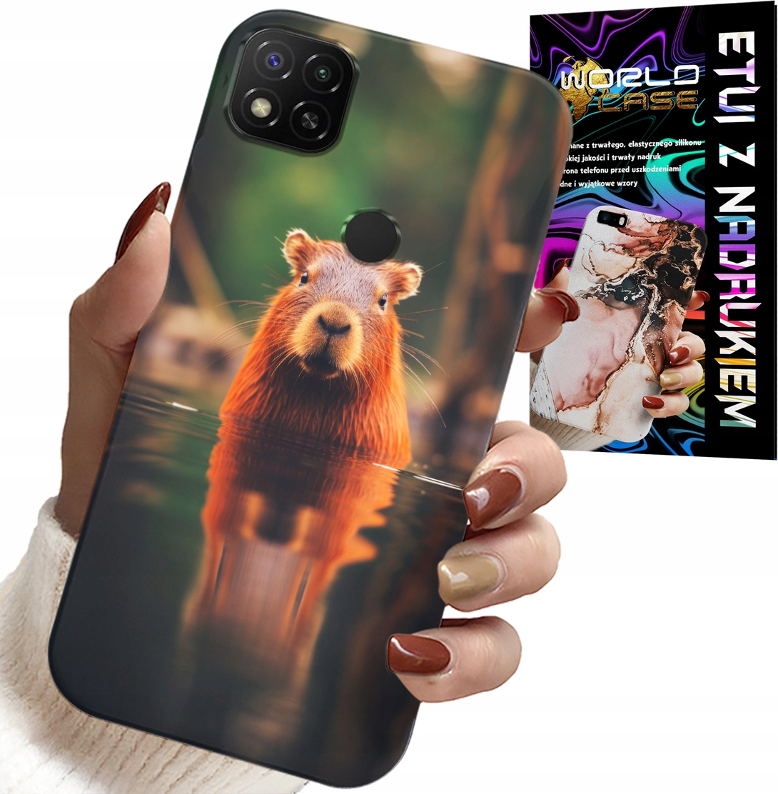 ETUI DO XIAOMI REDMI 9C - SŁODKA KAPIBARA, CAPIBARA, WIELE WZORÓW