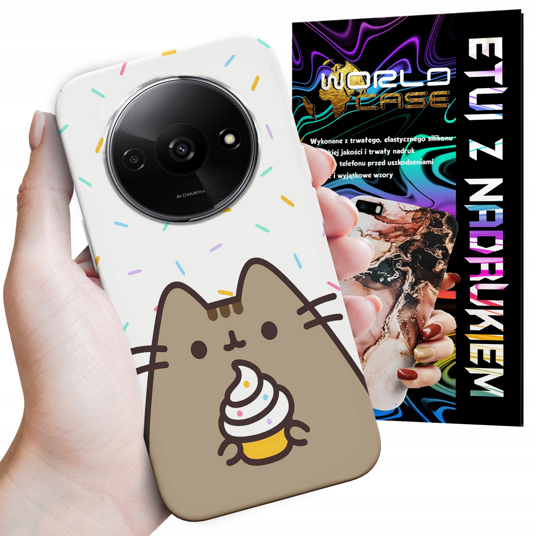 ETUI CASE DO XIAOMI REDMI A3 4G - SŁODKI KOTEK KOT OBUDOWA PLECKI