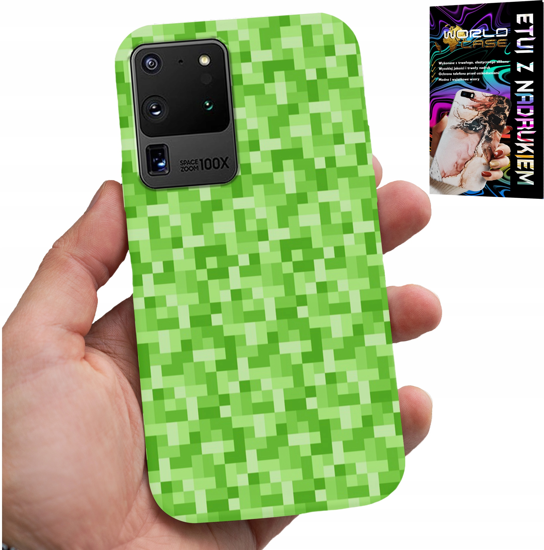 ETUI DO SAMSUNG GALAXY S20 Ultra - WZORY Z GIER Z GRY PIKSEL PIKSELE PLECKI