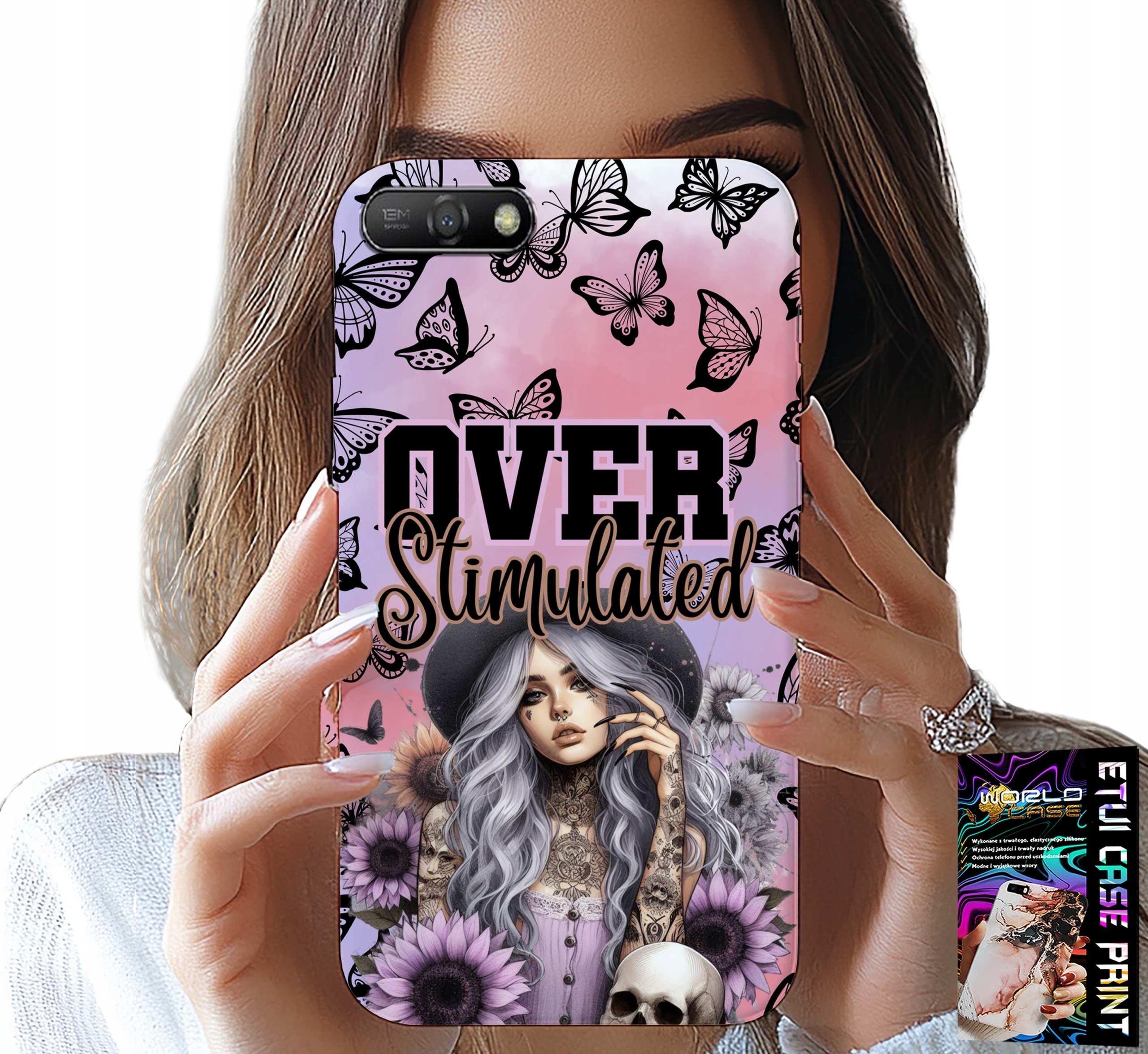 ETUI DO HUAWEI Y6 2018 - OVER STIMULATED, NASTOLETNIE WZORY, CASE