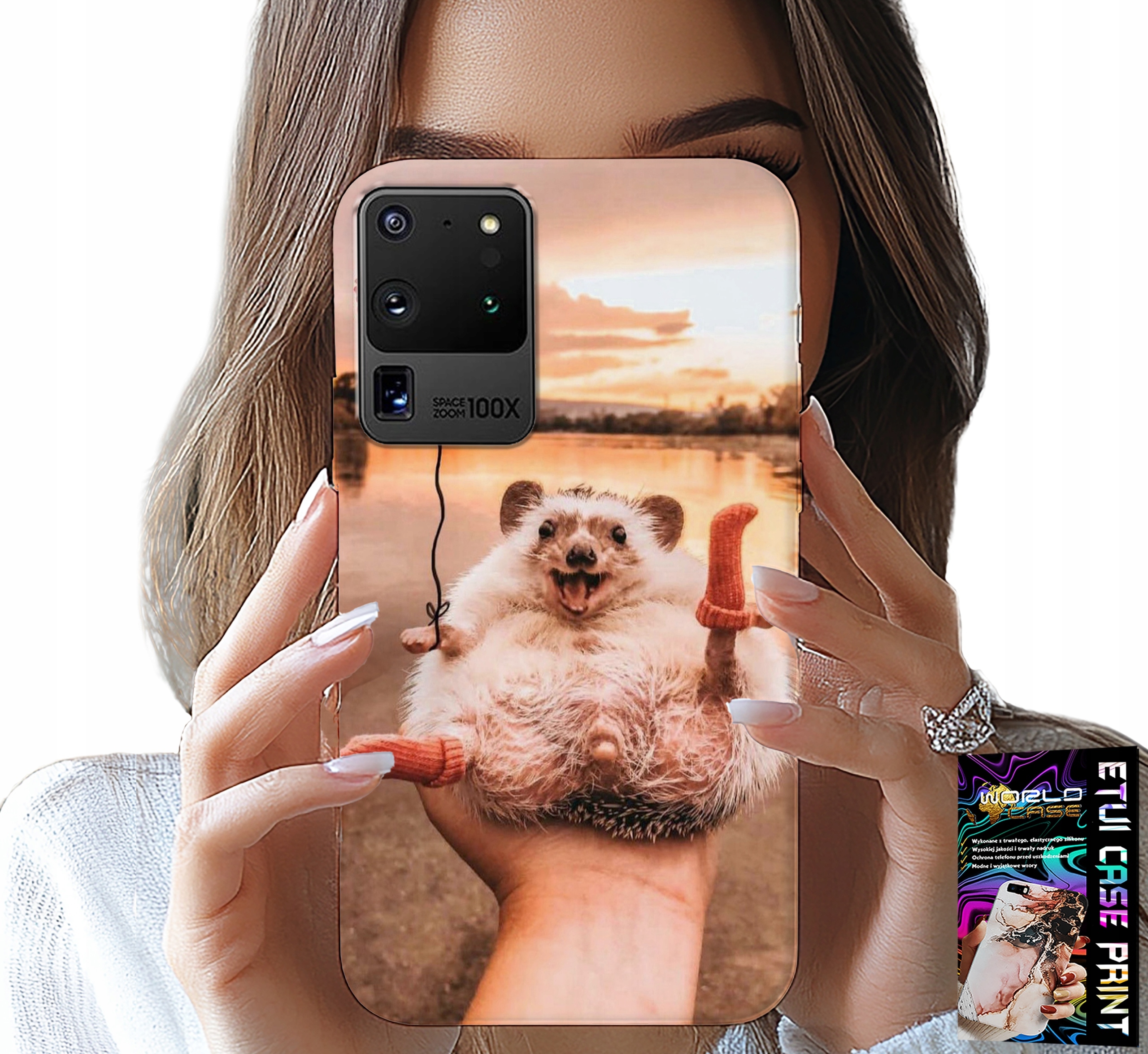 ETUI DO SAMSUNG GALAXY S20 Ultra - Z NADRUKIEM SŁODKI JEŻYK PIGMEJSKI, CASE