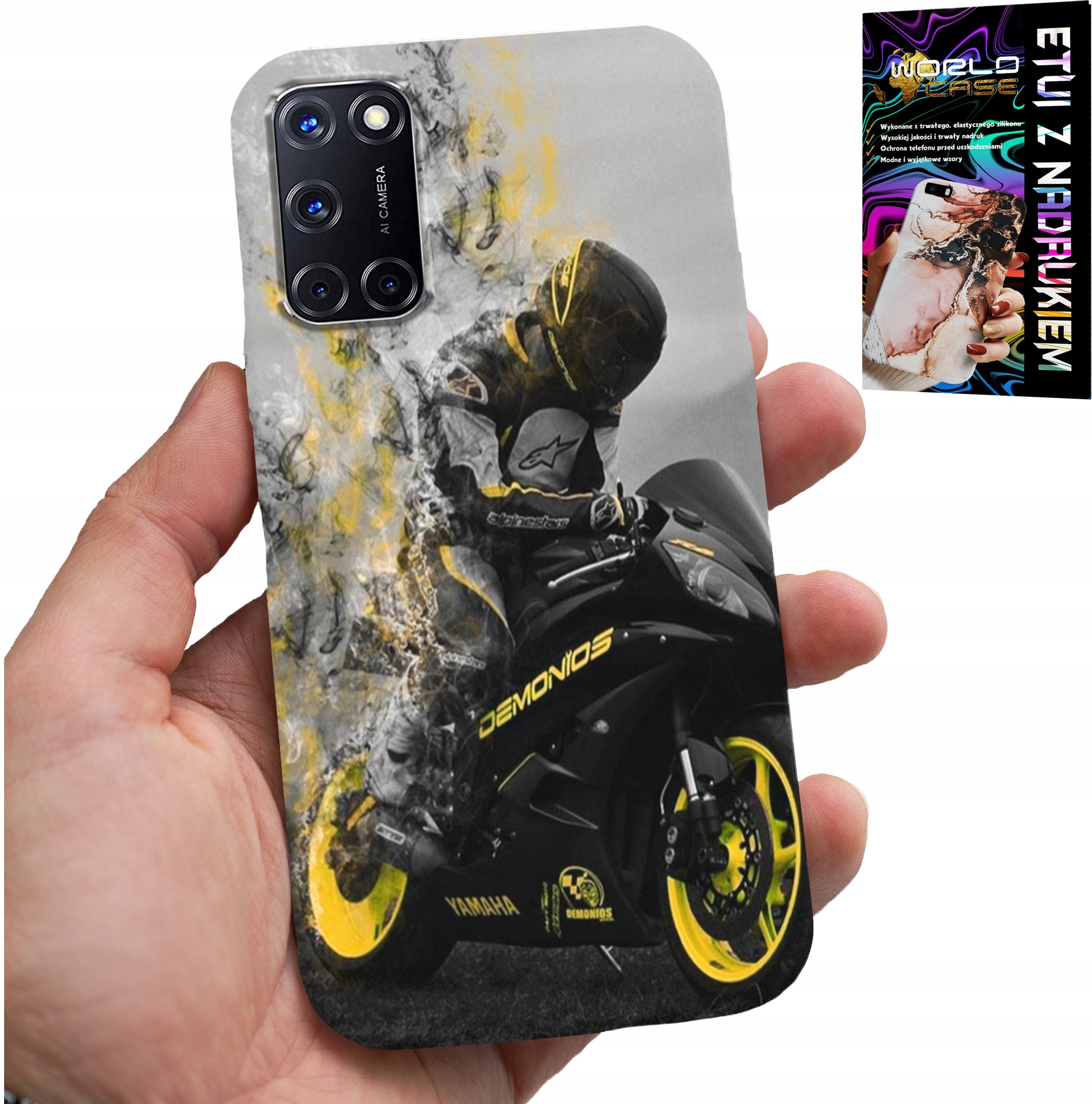 ETUI DO OPPO A52 - MOTOR MOTOCYKLE FAN WIELE WZORÓW PLECKÓW