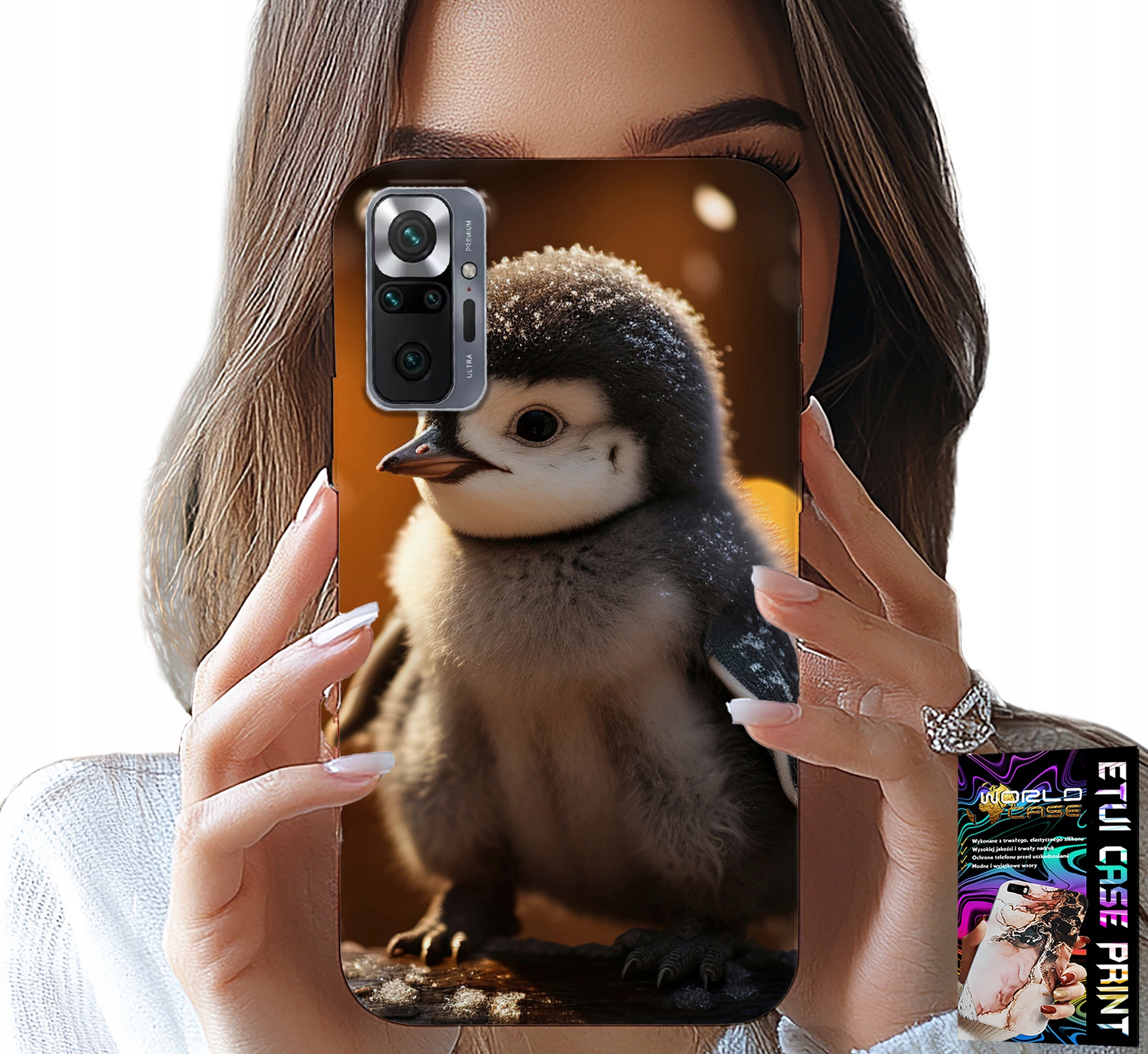 ETUI DO XIAOMI NOTE 10 PRO - SŁODKI PINGWIN, TUPTAK, MADAGASKAR WZORY