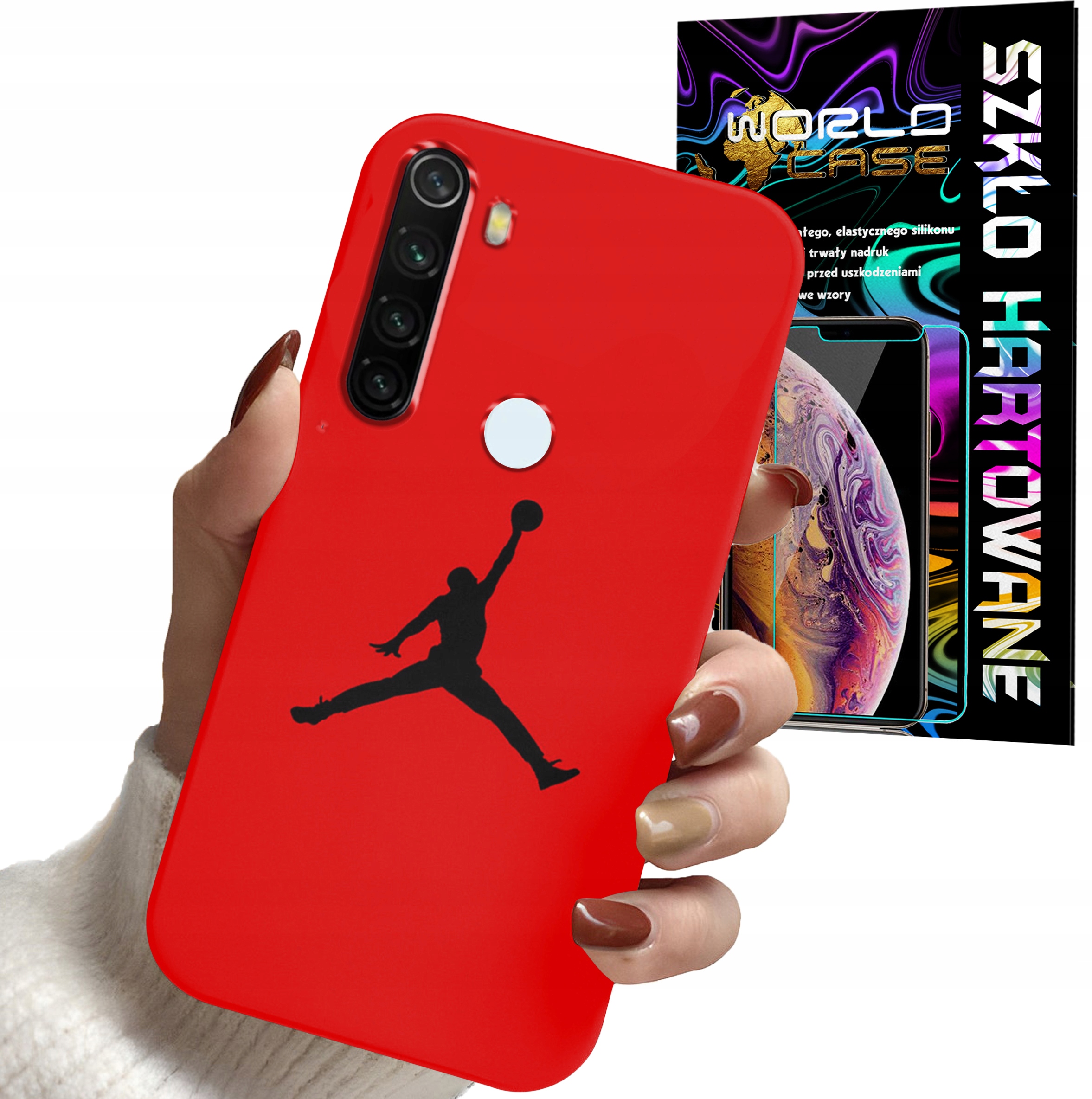 ETUI DO XIAOMI NOTE 8T - KOSZYKÓWKA WZORY DLA FANÓW NBA + SZKŁO