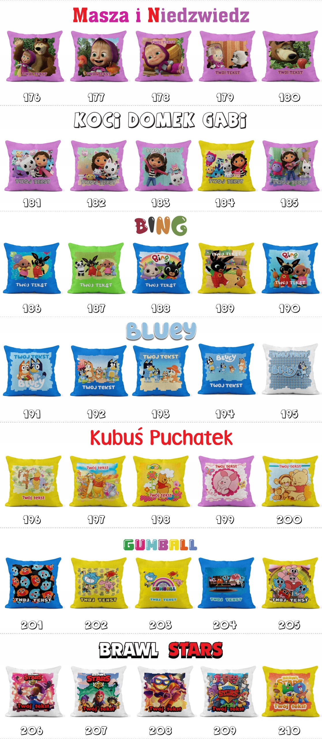 POSZEWKA Z NADRUKIEM BAWEŁNIANA 40x40CM - KSIĘŻNICZKI PRINCESS BAJKA