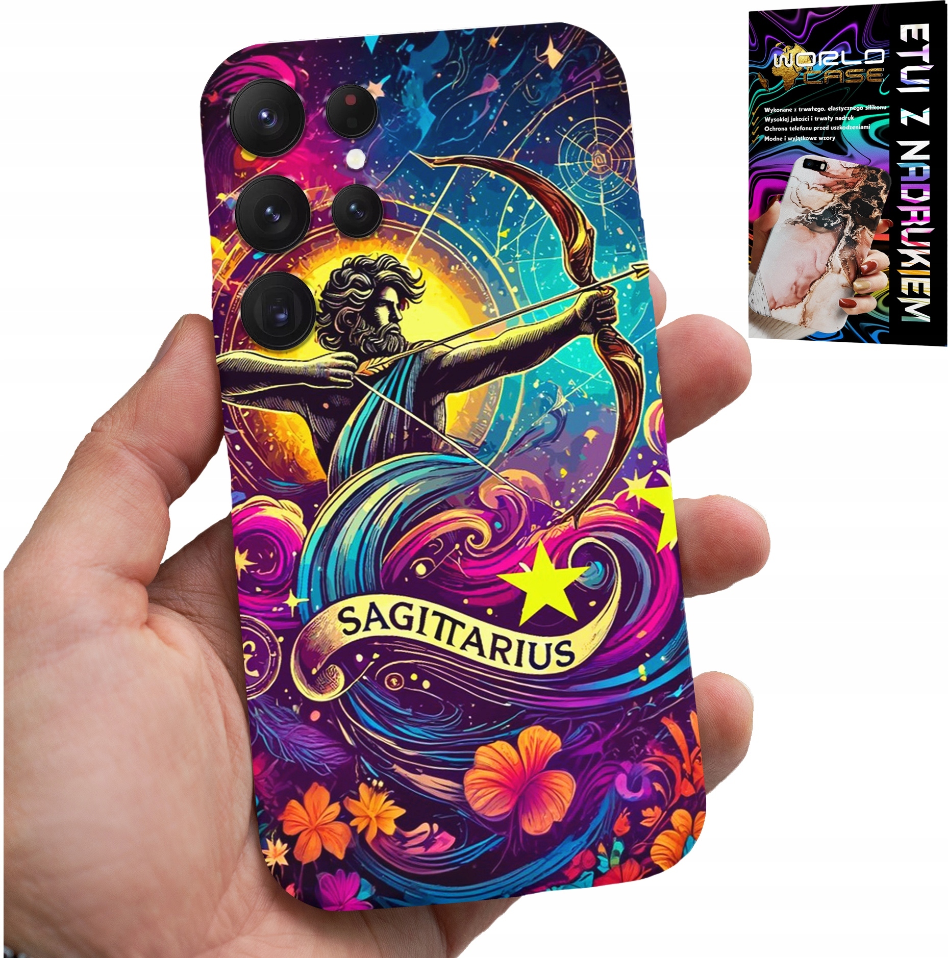ETUI DO SAMSUNG GALAXY S25 ULTRA - ZNAK ZODIAKU, STRZELEC ASTRONOMIA PLECKI