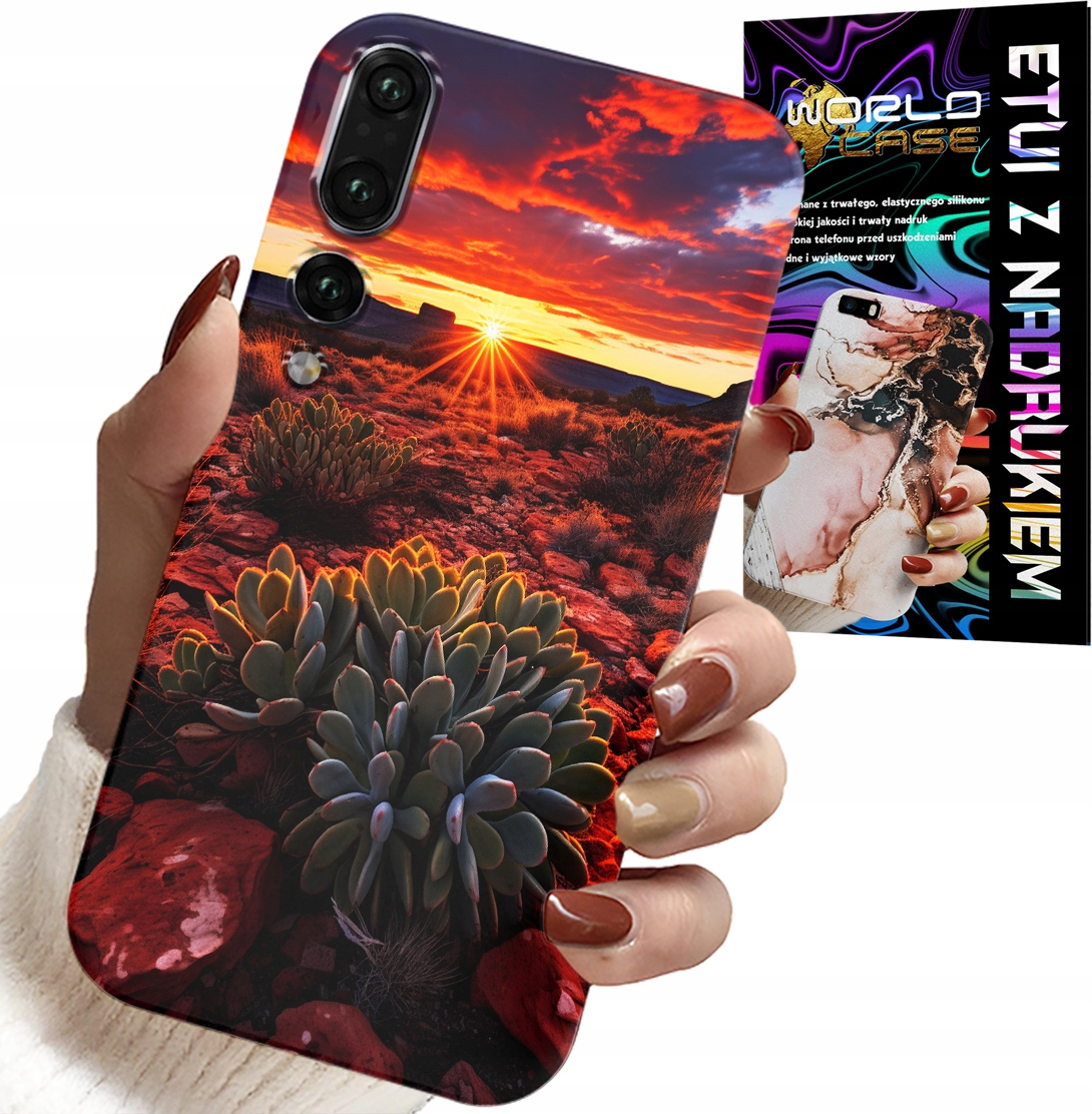 ETUI DO HUAWEI P20 PLUS - MEKSYKAŃSKA PUSTYNIA WIDOKI CASE + FOLIA