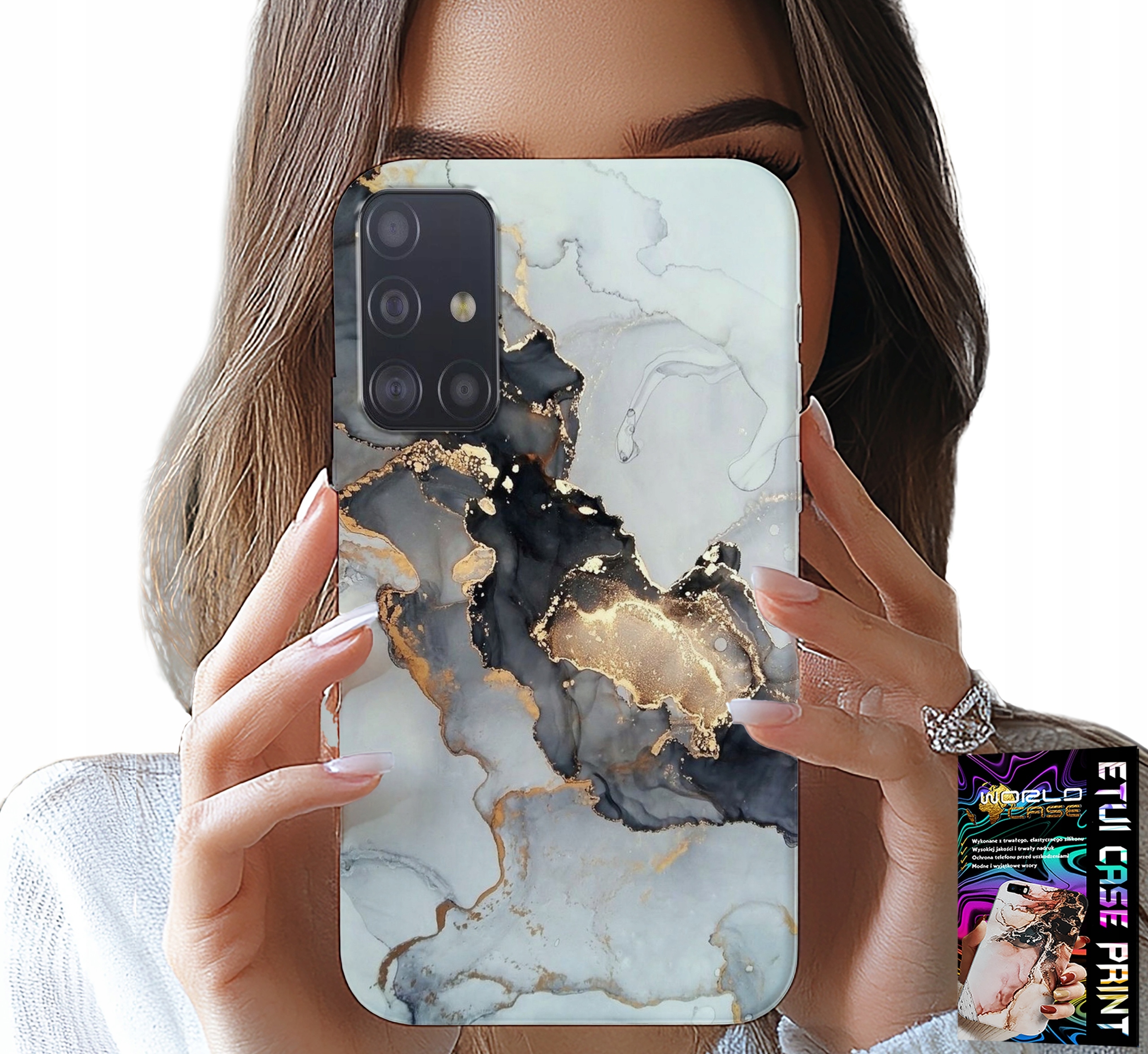 ETUI DO SAMSUNG GALAXY A51 - ELEGANCKI MARMUREK MODNE KOBIECE WZORY