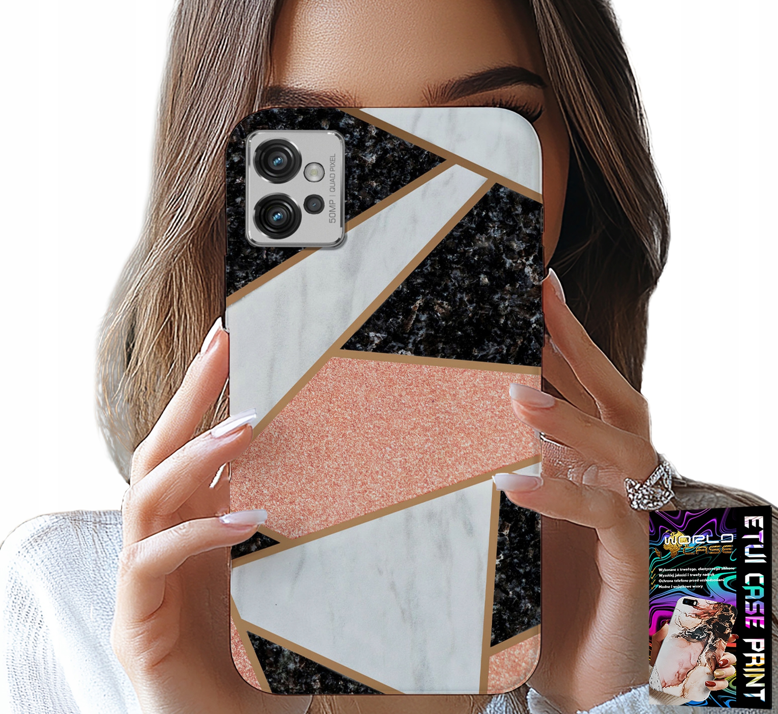 ETUI DO MOTOROLA G32 - ELEGANCKIE MODNE WZORY CASE + FOLIA