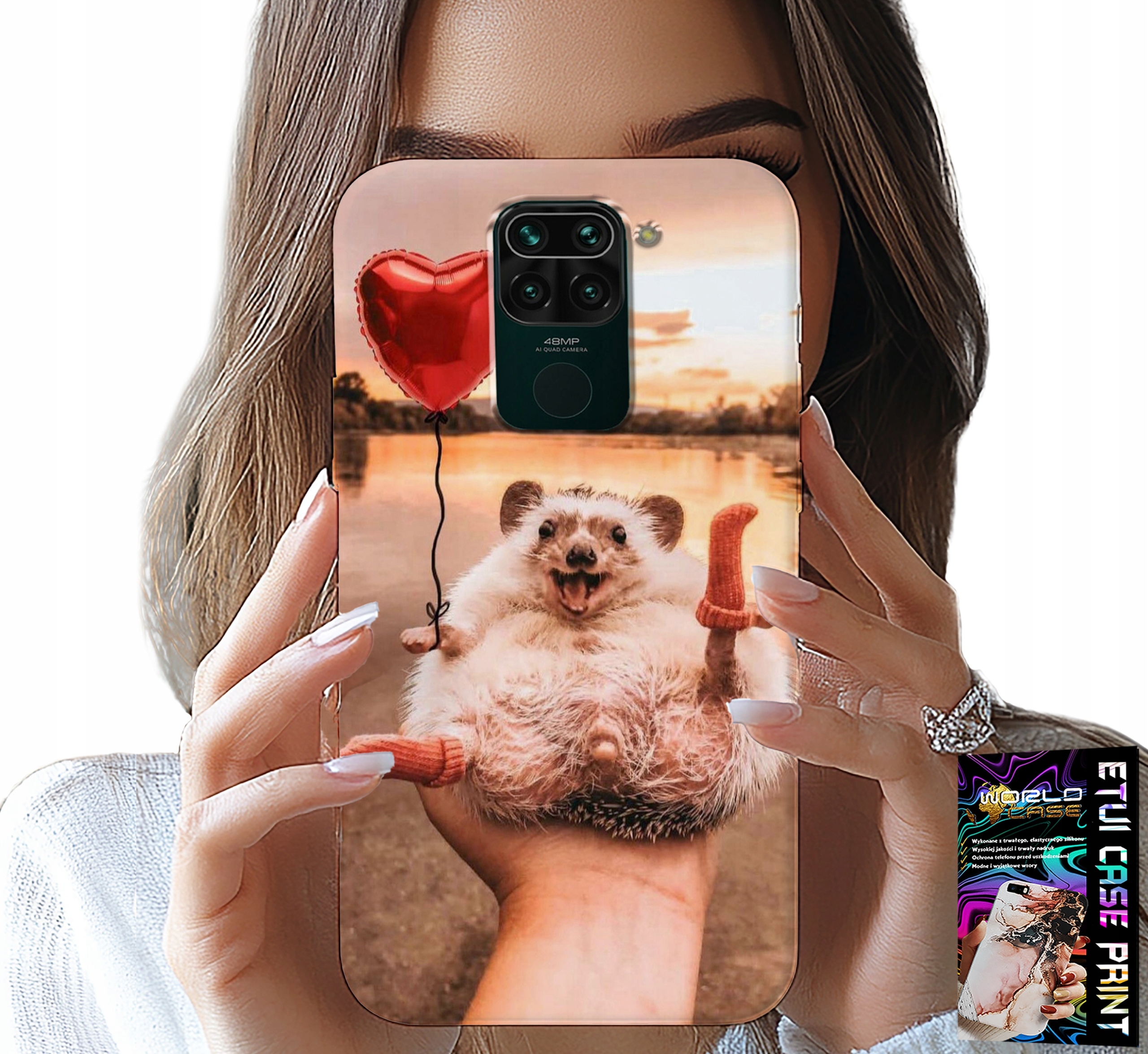 ETUI DO XIAOMI NOTE 9 - Z NADRUKIEM SŁODKI JEŻYK PIGMEJSKI, CASE