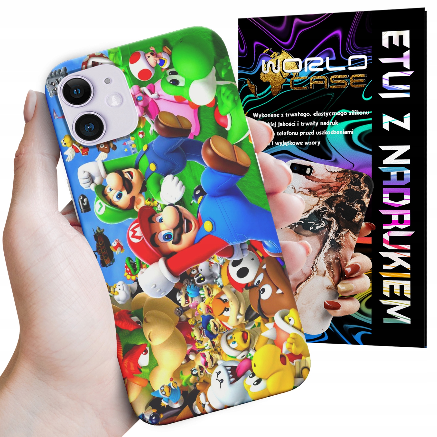 ETUI CASE DO IPHONE 12 MINI - SUPER MARIO BROS BAJKI WZORY WYBÓR
