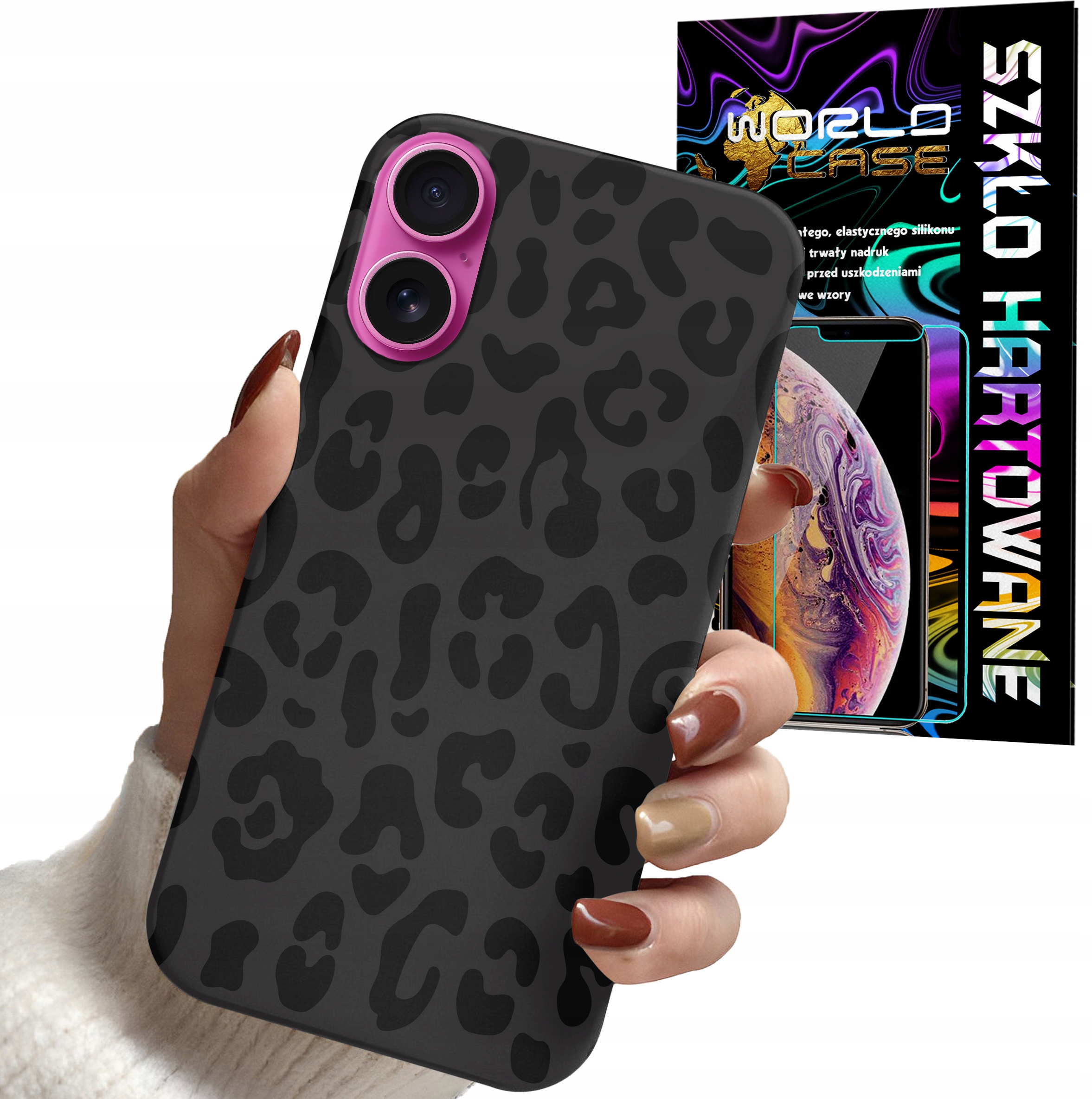 ETUI CASE DO IPHONE 16 PLUS - PANTERKA WZORKI MODNE WZORY OBUDOW + SZKŁO