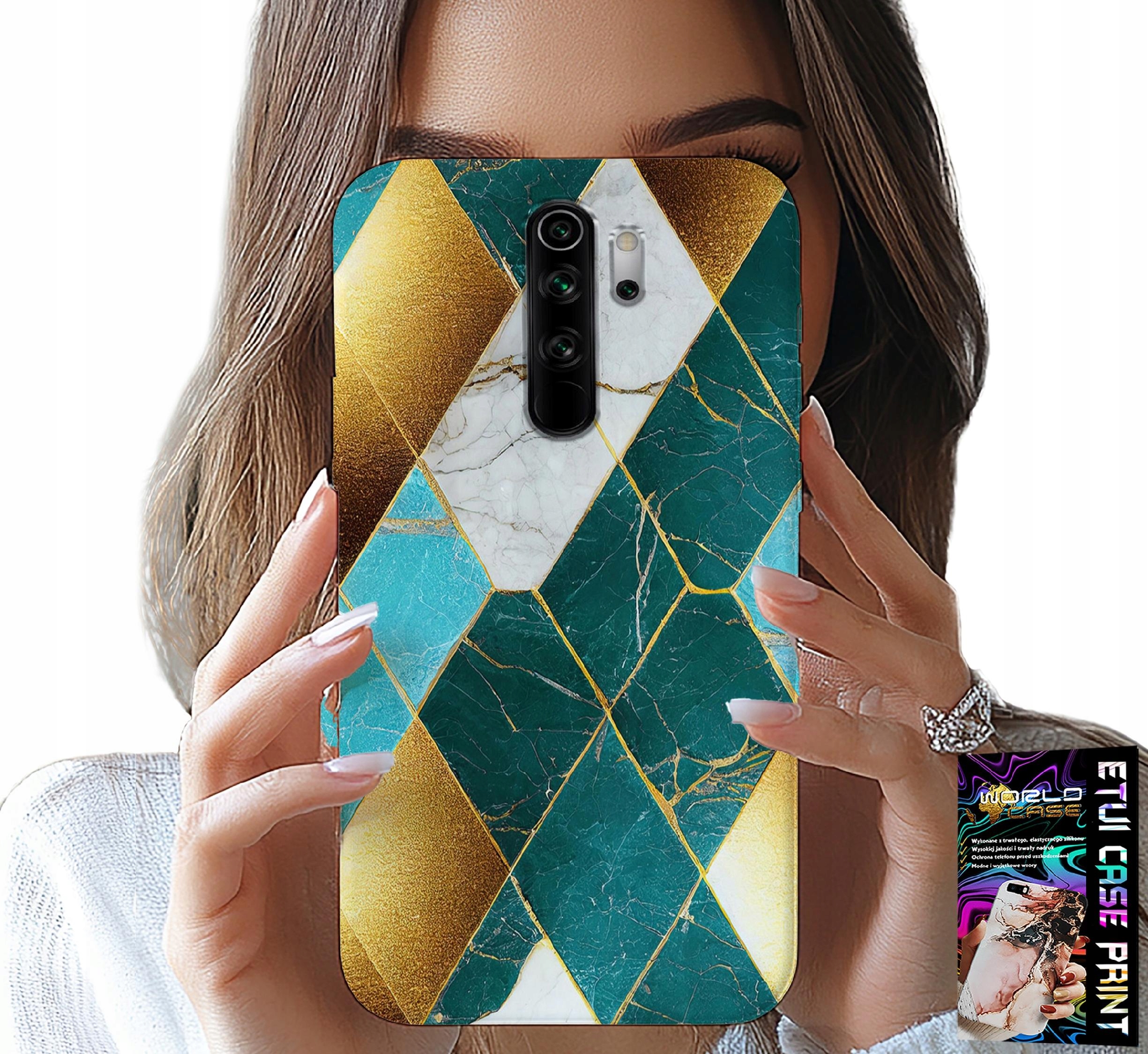 ETUI DO XIAOMI REDMI 9 - ELEGANCKIE MODNE WZORY CASE + FOLIA