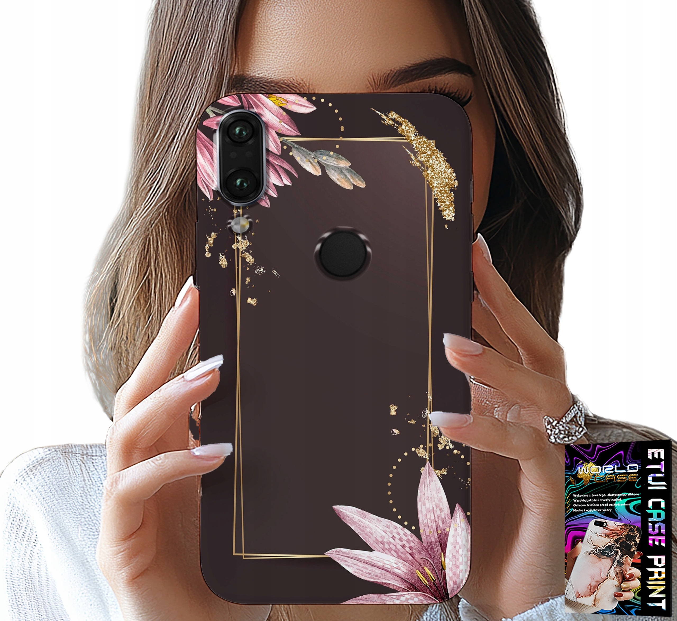 ETUI DO HUAWEI P SMART 2019 - KWIECISTE ELEGANCKIE WZORY OBUDOWA