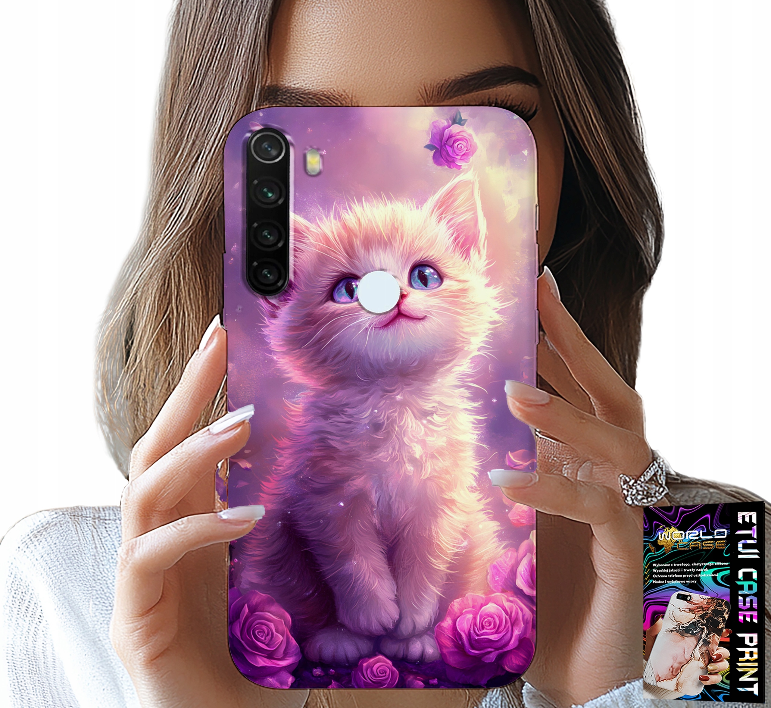 ETUI DO XIAOMI NOTE 8T - SŁODKI KOTEK, KOT, WZORY ZE ZWIERZĘTAMI