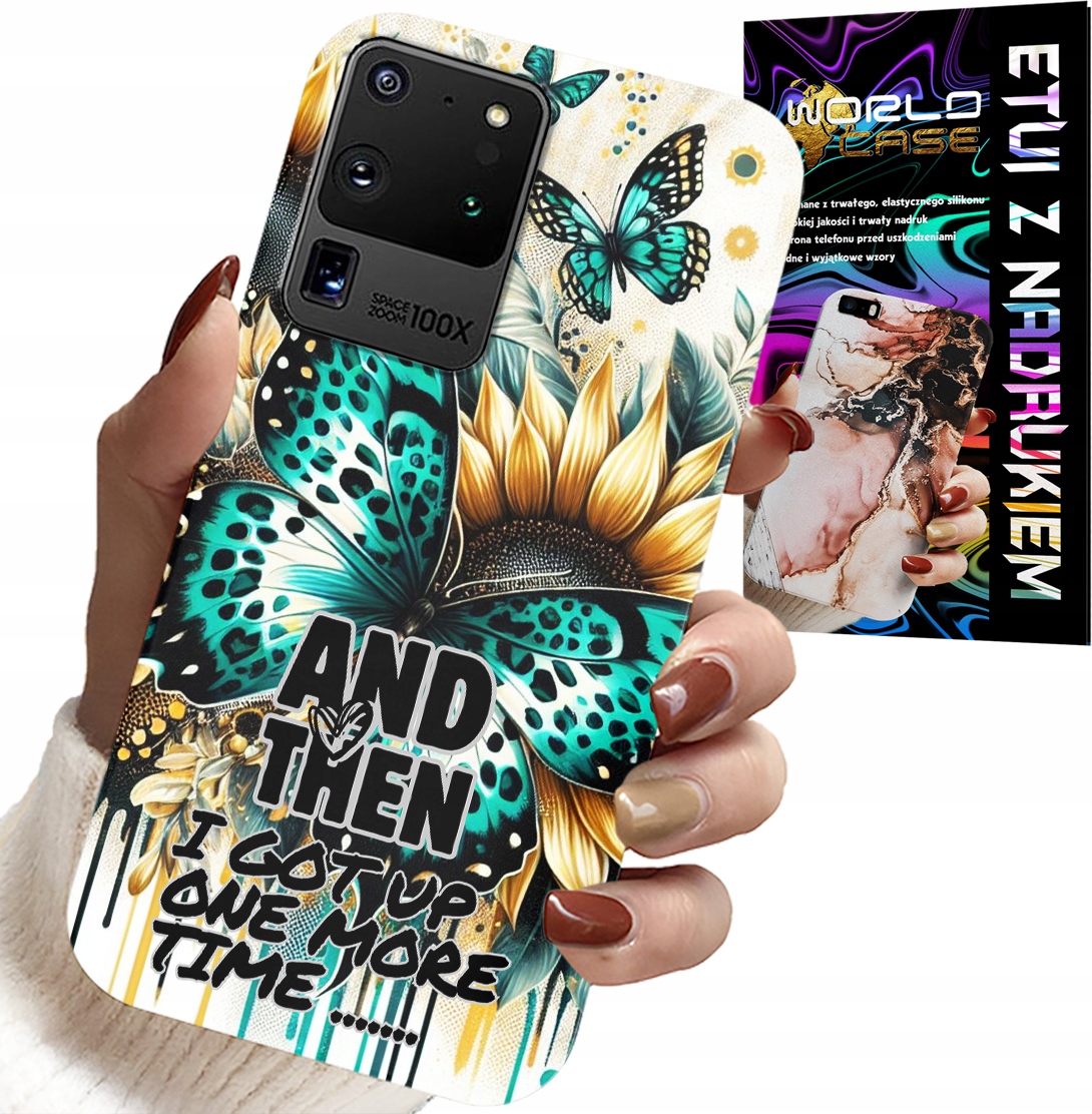 ETUI DO SAMSUNG GALAXY S20 Ultra - AND THEN I GOT UP, KOBIECE WZORY + FOLIA