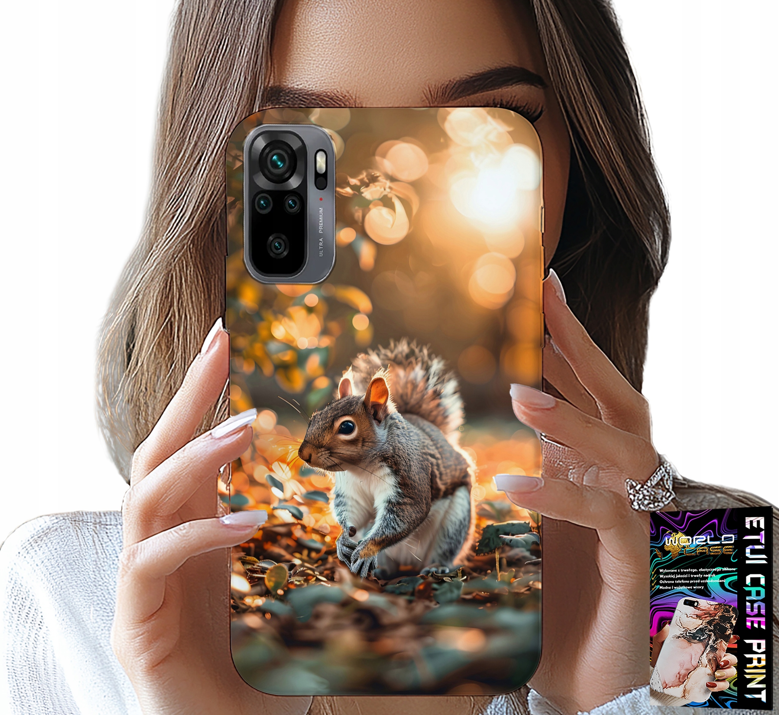 ETUI DO XIAOMI NOTE 10 / 10S - SŁODKA WIEWIÓRKA, CASE Z WŁASNYM MOTYWEM