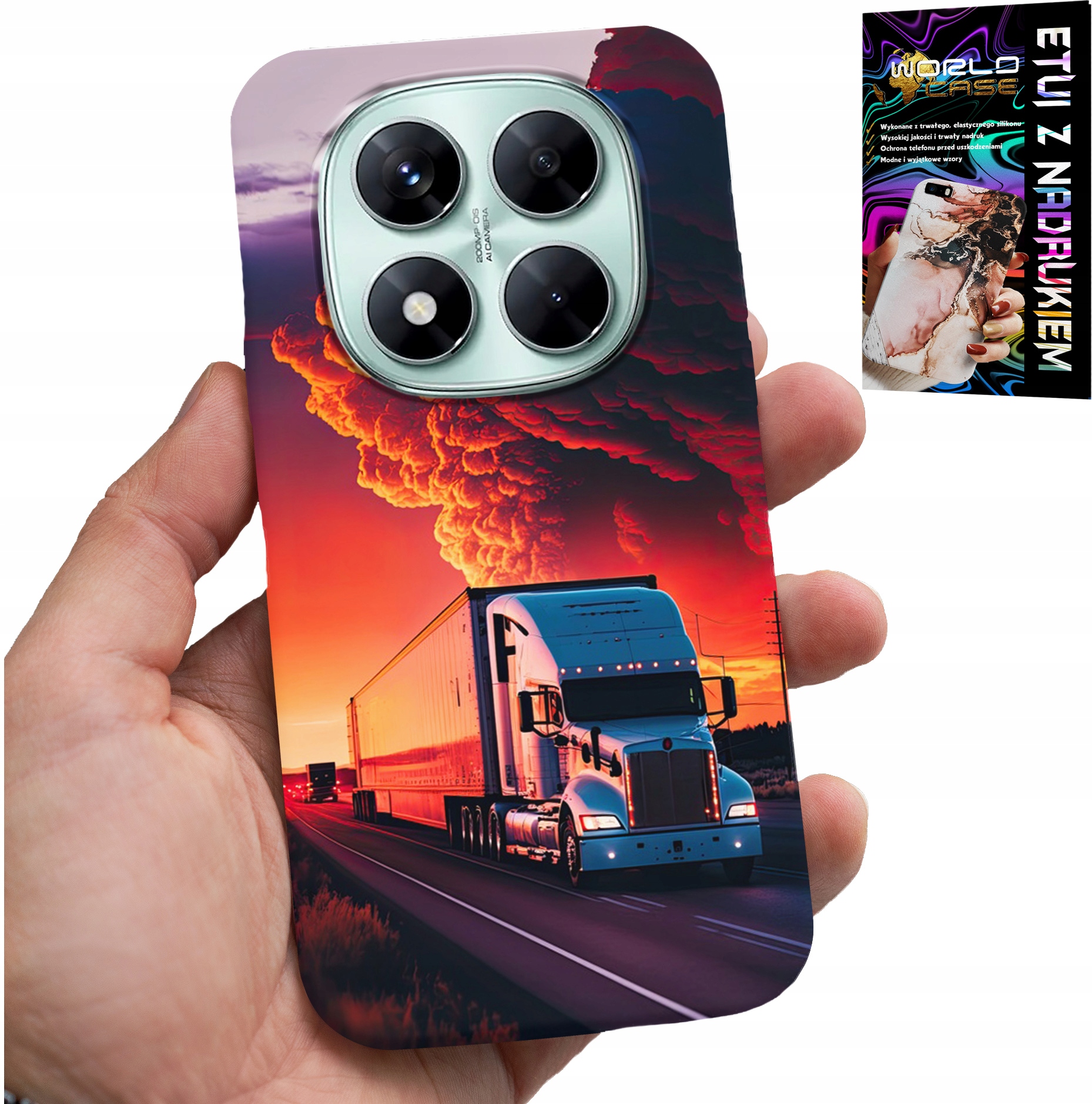 ETUI DO XIAOMI NOTE 14 PRO+ 5G - TIR CIĘŻARÓWKA CASE + SZKŁO HARTOWANE